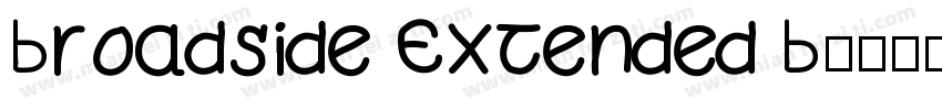 Broadside Extended B字体转换